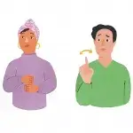 gebarentaal uitgelegd in een tekening