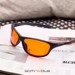 Somnoblue slaapbril met oranje glazen